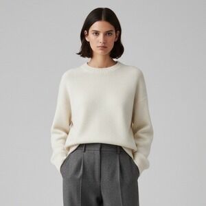 NWT Cream Cashmere Crew Neck Pullover Sweater 3XL